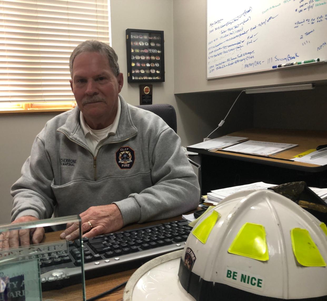 Clay Assistant Fire Chief — Fire Marshal Dave Cherrone retired recently after 52 years of service.