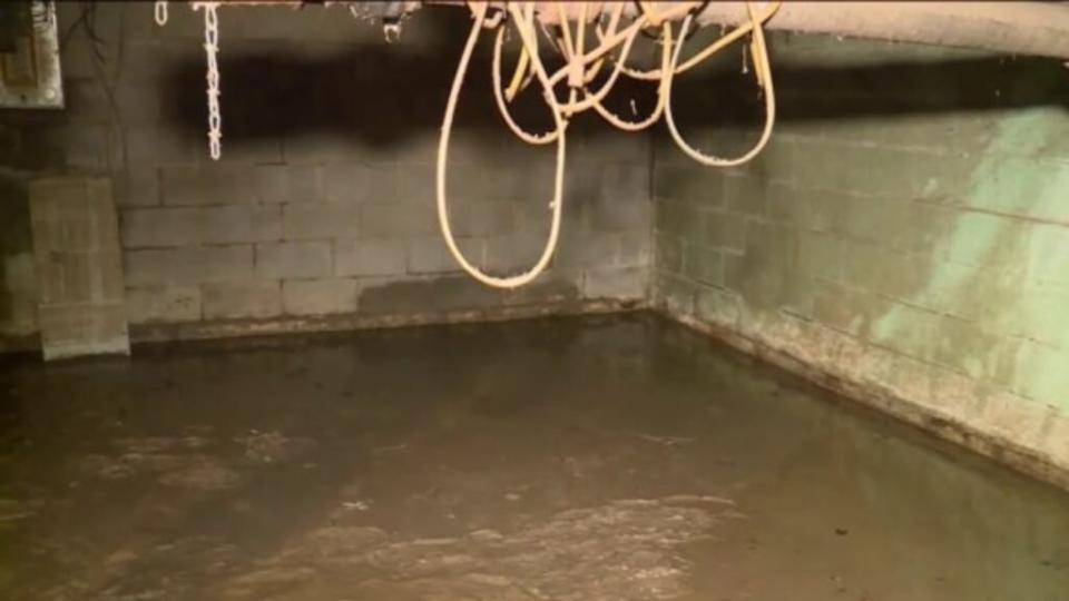A basement in Centreville, Illinois pictured just under a year ago shows the sewage flooding its residents want to bring attention to, issues they’ve reportedly had for two decades. (FOX2)