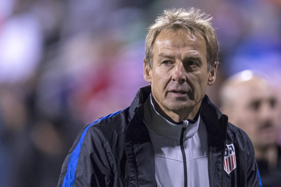 Though he was fired in 2016, former USMNT coach Jurgen Klinsmann was the highest-paid U.S. Soccer Federation coach in 2018. (Robin Alam/Icon Sportswire/Getty Images)