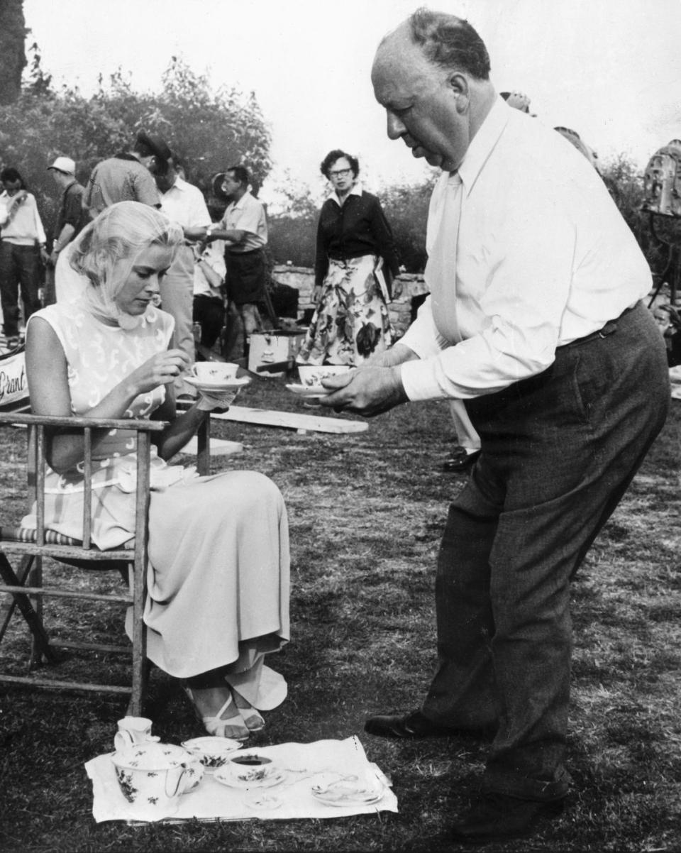 1955: Grace Kelly and Alfred Hitchcock