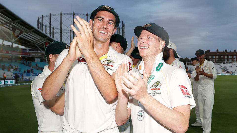 Seen here, Aussie Test captain and vice-captain Pat Cummins and Steve Smith.