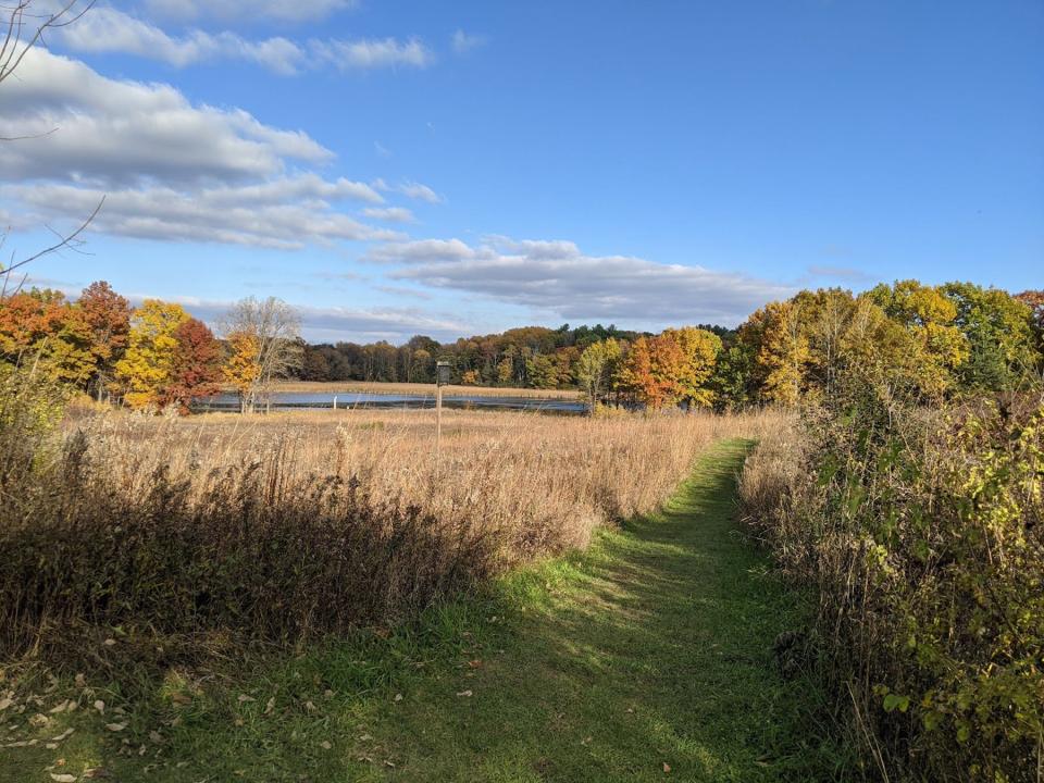 Trails wind through a variety of landscapes in Nashotah Park in Waukesha County.