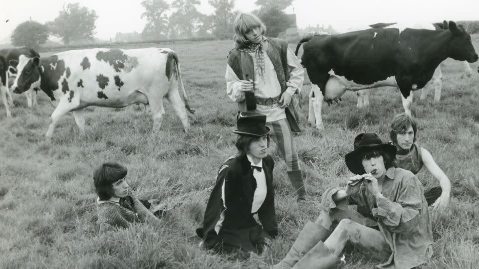 Sanchez took this shot during a photo shoot for the "Beggars Banquet" album cover at Swarkestone Hall Pavilion in Derbyshire, England. - Spanish Tony Media/Bayliss Rare Books