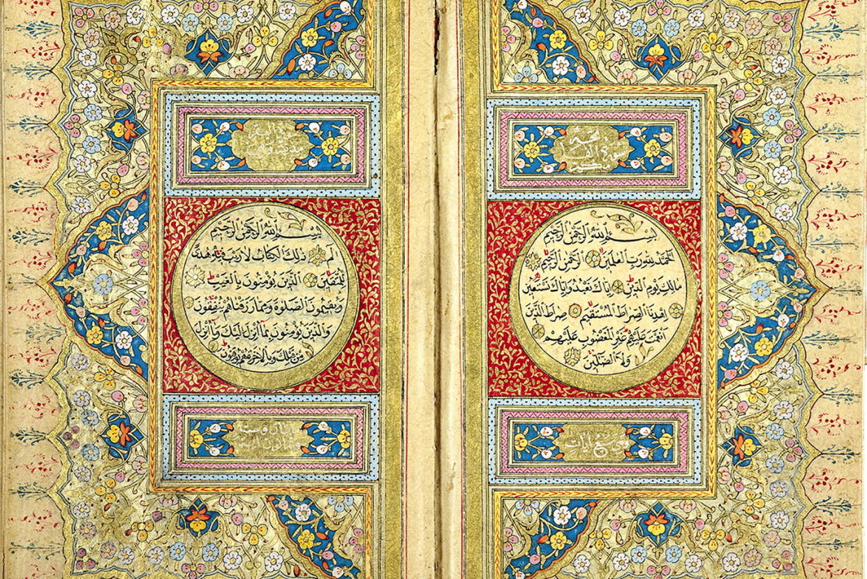 Pour le livre sacré de l’islam, les chrétiens ont divinisé Jésus à tort. Coran maghrébin du XVIIe siècle.  - Credit:© Musée Condé, Chantilly/Bridgeman Images