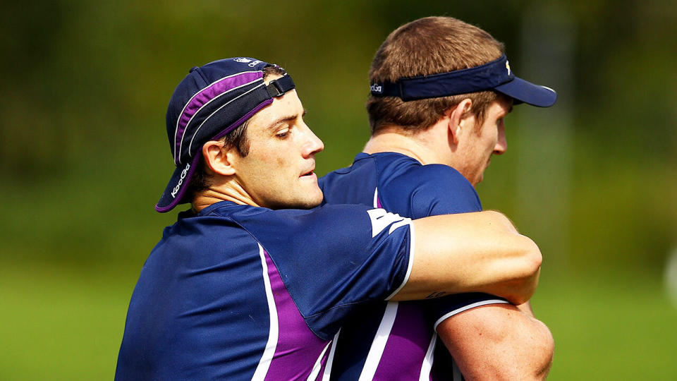 Hoffman saw the transformation of Cronk's game first hand during their time together at the Storm. Pic: Getty