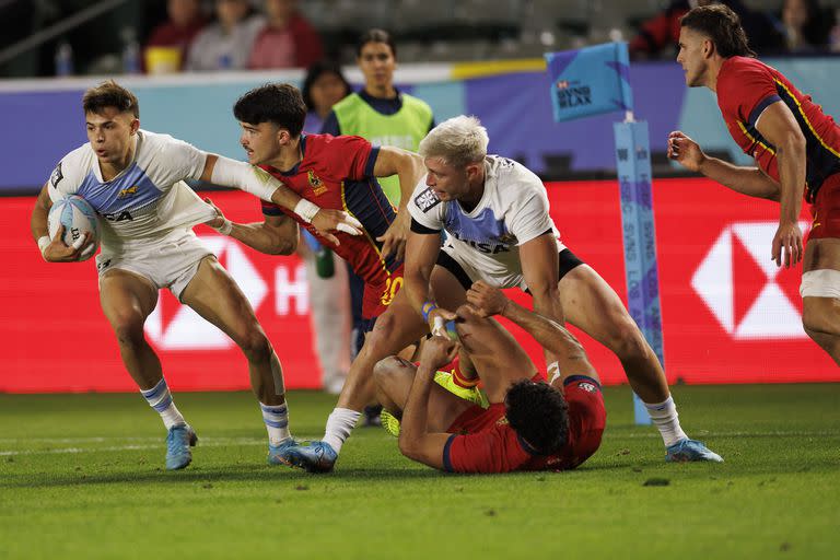 Los Pumas 7s empezaron con una holgada diferencia y se relajaron ante un rival muy inferior