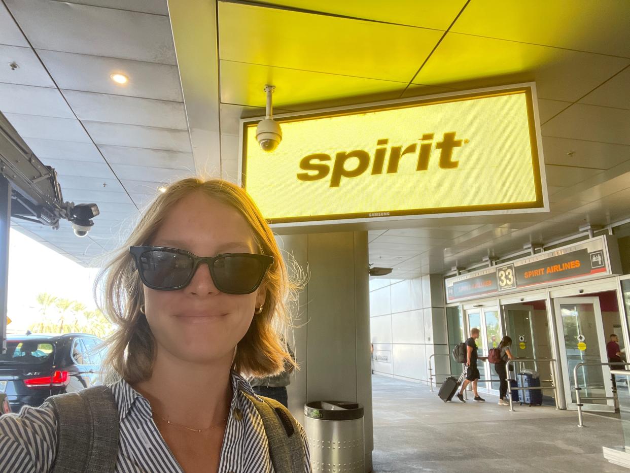 Spirit Airlines selfie