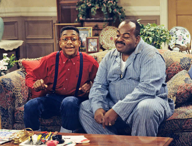 Jaleel White as Steve Urkel and Reginald VelJohnson as Carl Winslow in "Family Matters"<p>ABC/Disney</p>