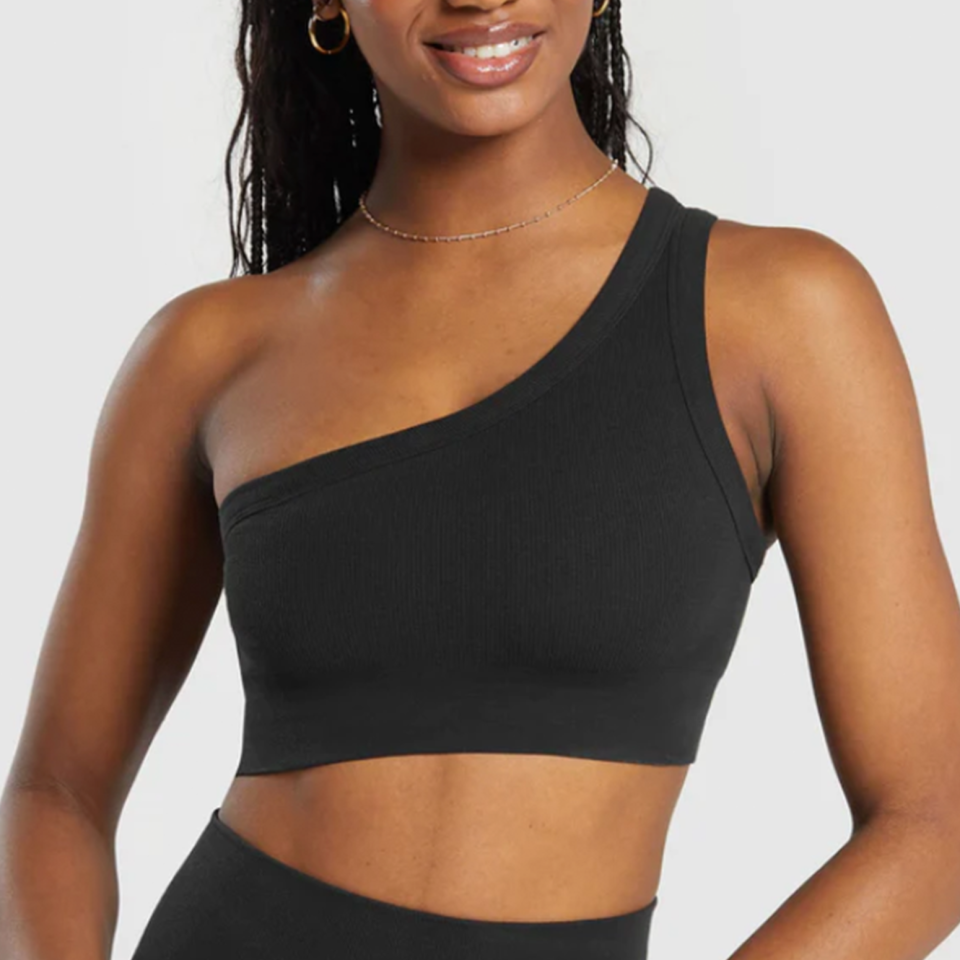 <p><a href="https://go.redirectingat.com?id=74968X1596630&url=https%3A%2F%2Fwww.gymshark.com%2Fproducts%2Fgymshark-ribbed-cotton-seamless-one-shoulder-bra-black-ss24%3Fgclsrc%3Daw.ds%26gclsrc%3Daw.ds%26gad_source%3D1%26gclid%3DCj0KCQiA5rGuBhCnARIsAN11vgT0l84QsNmtnOWbLX0gjZLqtkafNzOtjAj_8q2bGqCt8yb92FNeyloaAlk8EALw_wcB&sref=https%3A%2F%2Fwww.womenshealthmag.com%2Fstyle%2Fg46791200%2Fbest-one-shoulder-sports-bras%2F" rel="nofollow noopener" target="_blank" data-ylk="slk:Shop Now;elm:context_link;itc:0;sec:content-canvas" class="link ">Shop Now</a></p><p>Ribbed Cotton Seamless One Shoulder Bra</p><p>gymshark.com</p><p>$30.00</p>