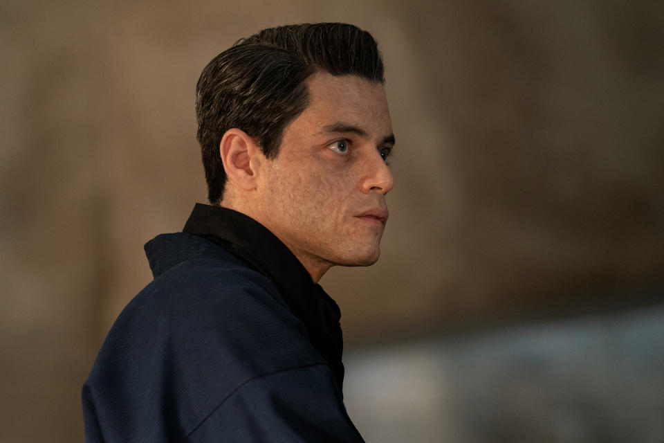 Rami Malek plays the mysterious villain, Safin (Nicola Dove/MGM)