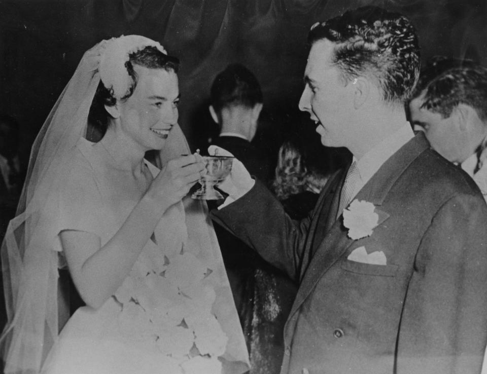 Sandra and John O'Connor on their wedding day on Dec. 20, 1952.
