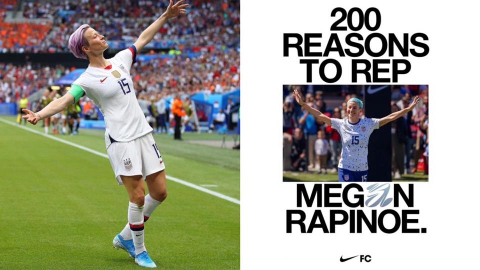 （Rapino在2019年世界盃颳起紫色風暴，當年勇奪金靴獎與金球獎。圖/Instagram ＠fifawomensworldcup、nikefootball）