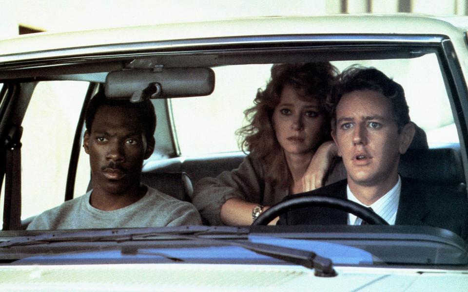 The first Beverly Hills Cop (1984): Eddie Murphy, Lisa Eilbacher and Judge Reinhold