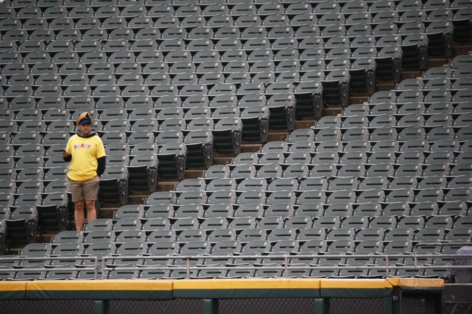 Empty seats at baseball games