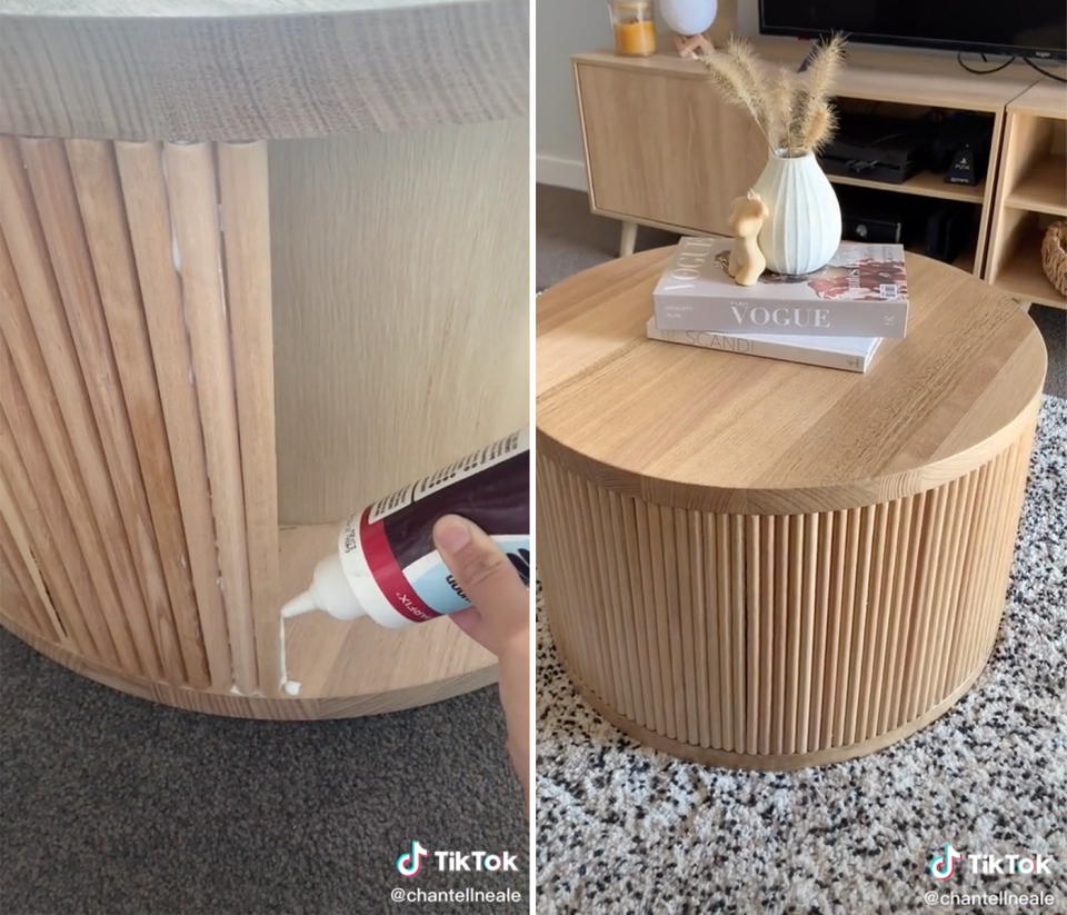 Before and after table hack.