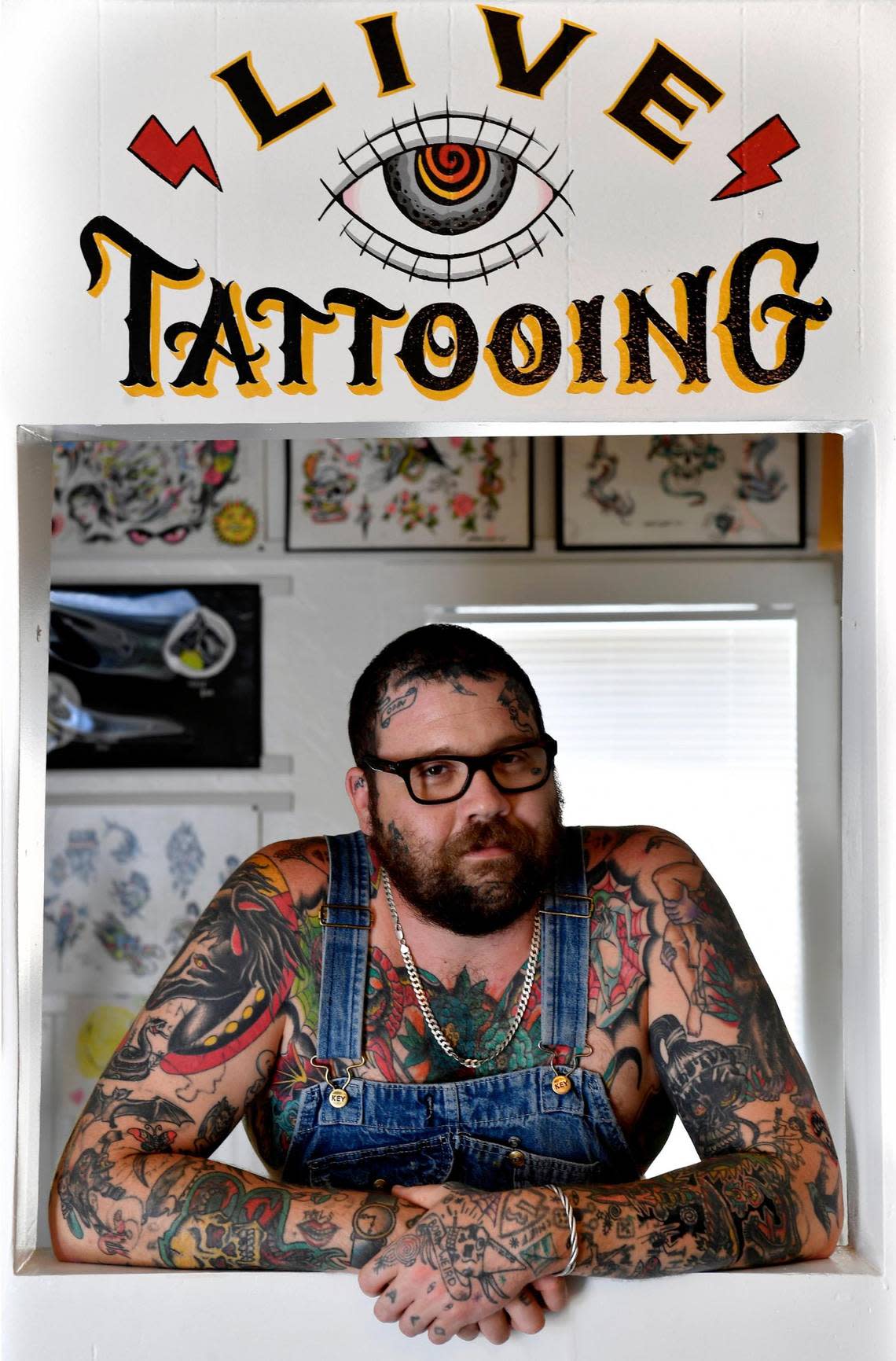 Much of the inspiration for the Bert Grimm Tattoo Museum came from artist Davey Gant, who works out of a space at the museum on 39th Street near Broadway. 