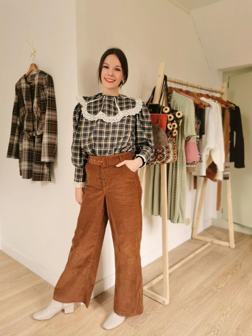 <p>'I handpick every item I sell on Ellem Vintage and release a small curated collection almost every Sunday,' 27-year-old Lucile Merveille said of her store Ellem Vintage.</p><p>'The themes of the collections depends on my mood, the weather, a trend or colour I've been liking or can even be based on a piece of art that that I have found inspiring. I love choosing any item of clothing that speaks to me in the hope that it will meet its perfect, unique match.'</p><p><a class="link " href="https://www.instagram.com/ellemvintage/" rel="nofollow noopener" target="_blank" data-ylk="slk:SHOP ELLEM VINTAGE NOW;elm:context_link;itc:0;sec:content-canvas">SHOP ELLEM VINTAGE NOW</a></p>