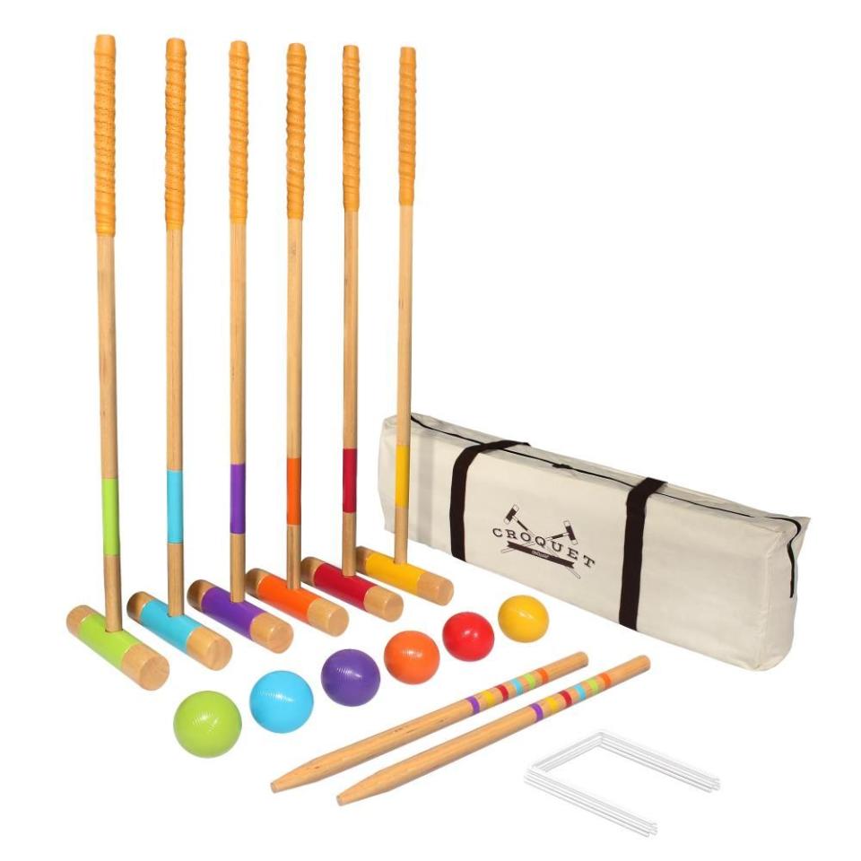 4) GoSports Outdoor Croquet with Case