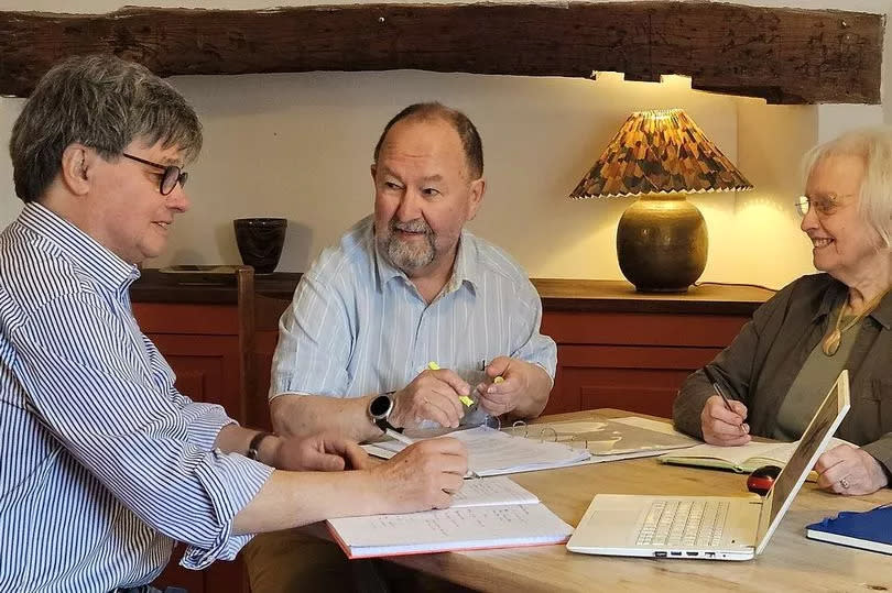 James Joyce (centre) is the Liberal Democrat candidate in the Forest of Dean