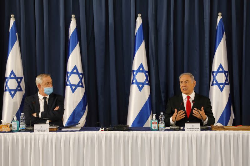 FILE PHOTO: Israeli Prime Minister Netanyahu convenes weekly cabinet meeting in Jerusalem