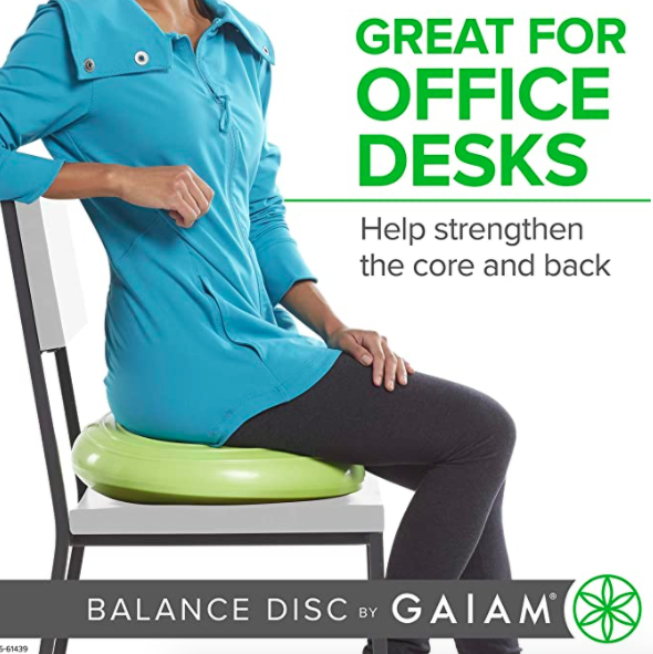 Balance disc wobble cushion for home or office, S$34.38. PHOTO: iHerb