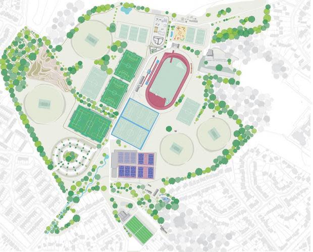 Daily Echo: Indicative images of the plans for Southampton Outdoor Sports Centre