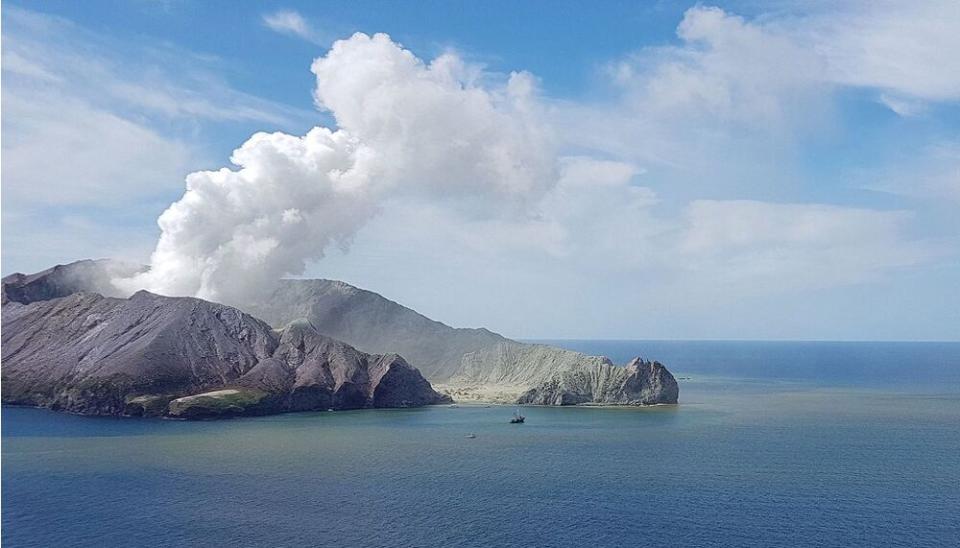 New Zealand volcano | AUCKLAND RESCUE HELICOPTER TRUST/HANDOUT/EPA-EFE/Shutterstock