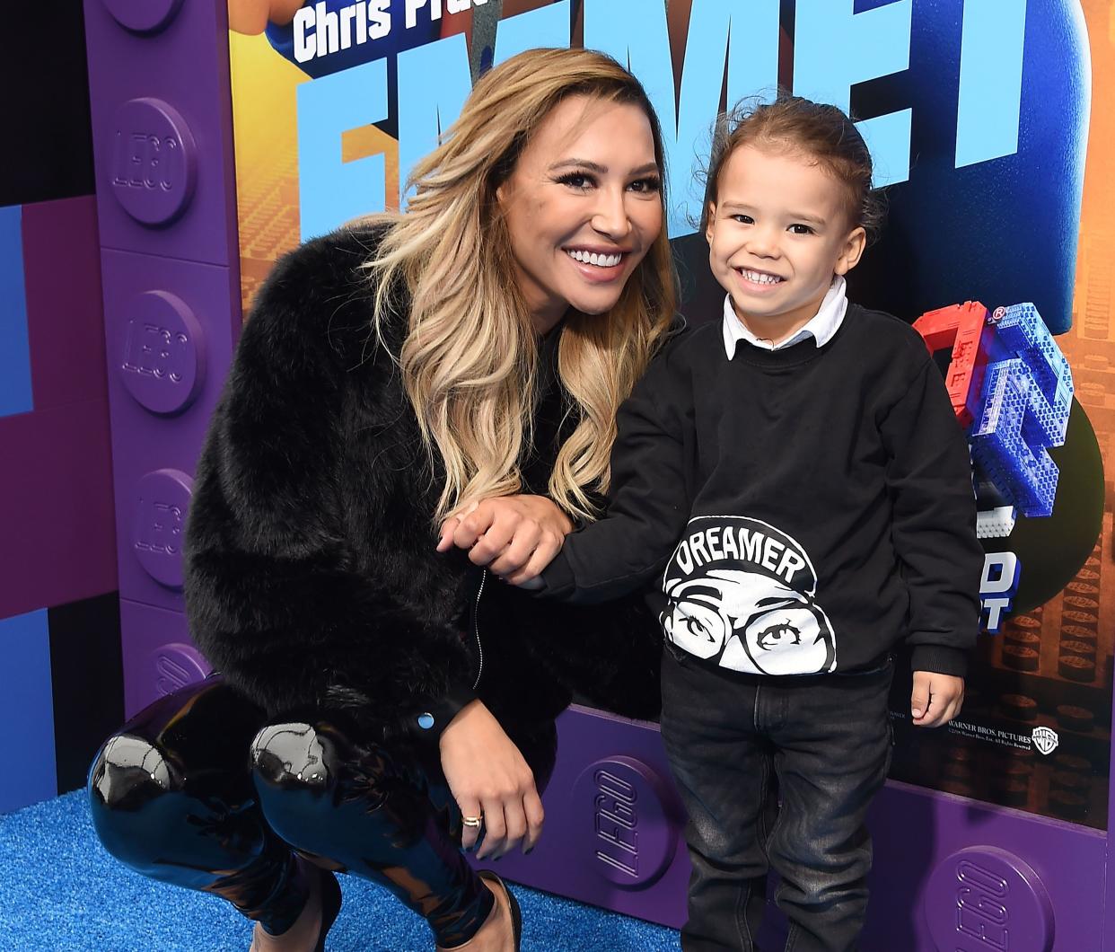 In this file photo, Naya Rivera and son Josey attend the premiere of Warner Bros. Pictures' 