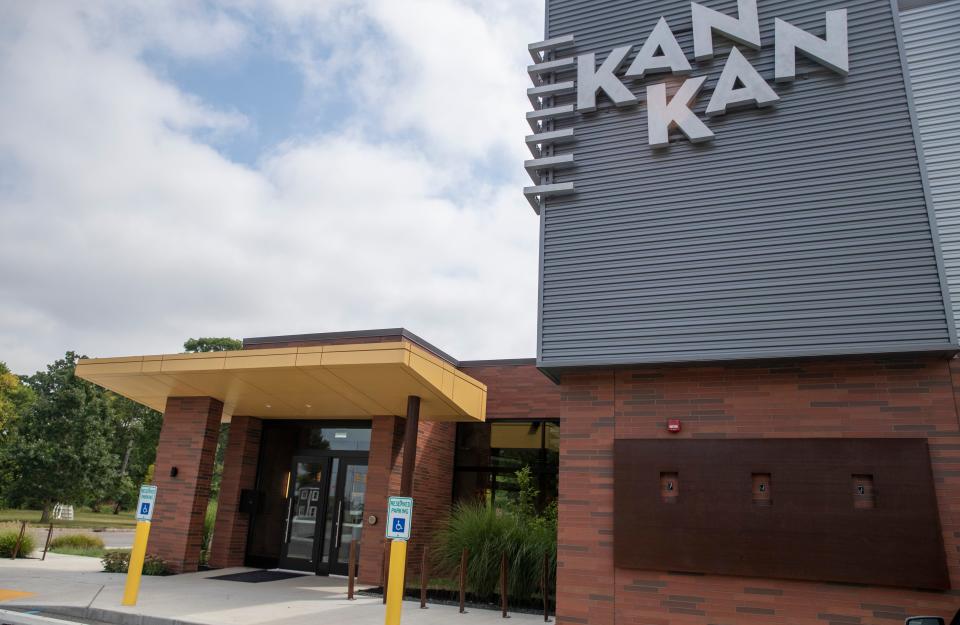 Kan-Kan Cinema and Brasserie on Tuesday, Aug. 17, 2021. The newly opened spot--delayed by the COVID-19 pandemic-- will feature largely independent films and fine dining. 