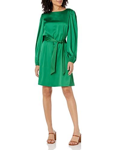 The Drop Women's @shopdandy Belted Silky Stretch Dress