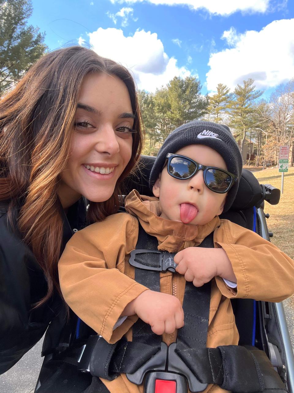 Mary Pederson and her 2-year-old son, Carter, who was born with lissencephaly.