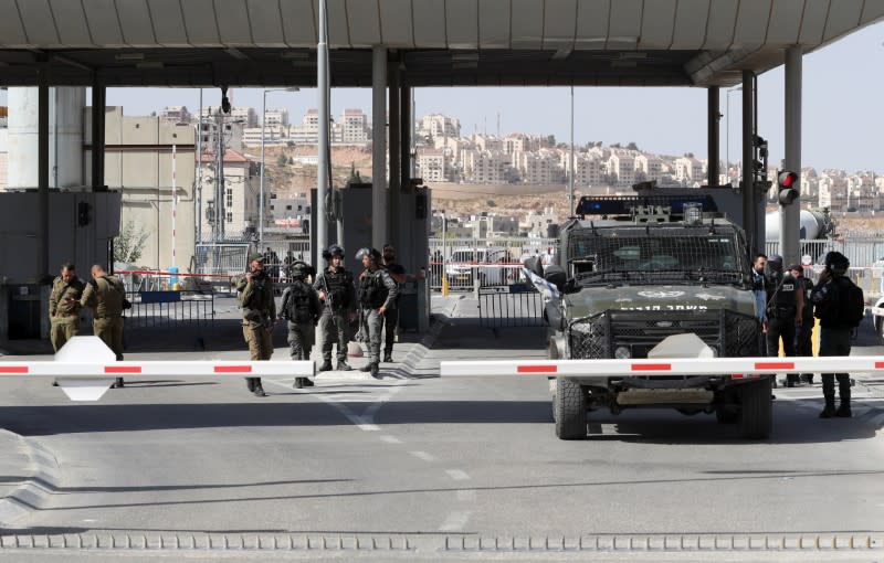 Security incident near Ramallah, in the Israeli-occupied West Bank