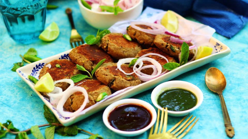 There are many different kinds of kebabs in Pakistani culture, including the shami kebab, pictured. - Shutterstock