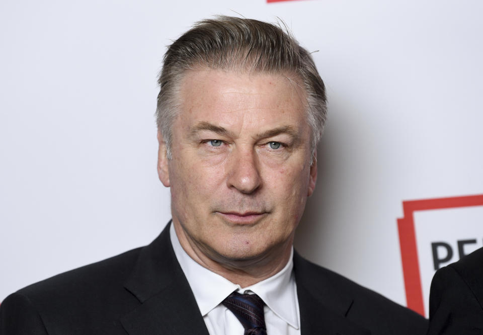 FILE - Actor Alec Baldwin attends the 2019 PEN America Literary Gala at the American Museum of Natural History on Tuesday, May 21, 2019, in New York. Prosecutors in New Mexico plan to drop an involuntary manslaughter charge against Alec Baldwin in the fatal 2021 shooting of a cinematographer on the set of the Western film “Rust.” Baldwin’s attorneys said in a statement Thursday that they are pleased with the decision to dismiss the case.(Photo by Evan Agostini/Invision/AP, File)