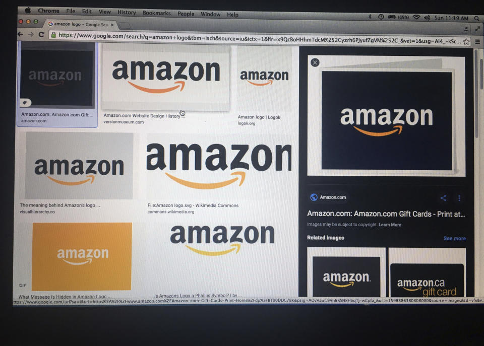 APRIL 15th 2021: Amazon Prime now has more than 200 million member subscribers, says Jeff Bezos as he prepares to step down as CEO later this year. - File Photo by: zz/STRF/STAR MAX/IPx 2020 9/5/20 Images of corporate logos are displayed online on a laptop computer. While the economy has been significantly impacted during the worldwide coronavirus pandemic, some companies - such as Amazon.com, Inc. which specializes in technology and e-commerce - have prospered.