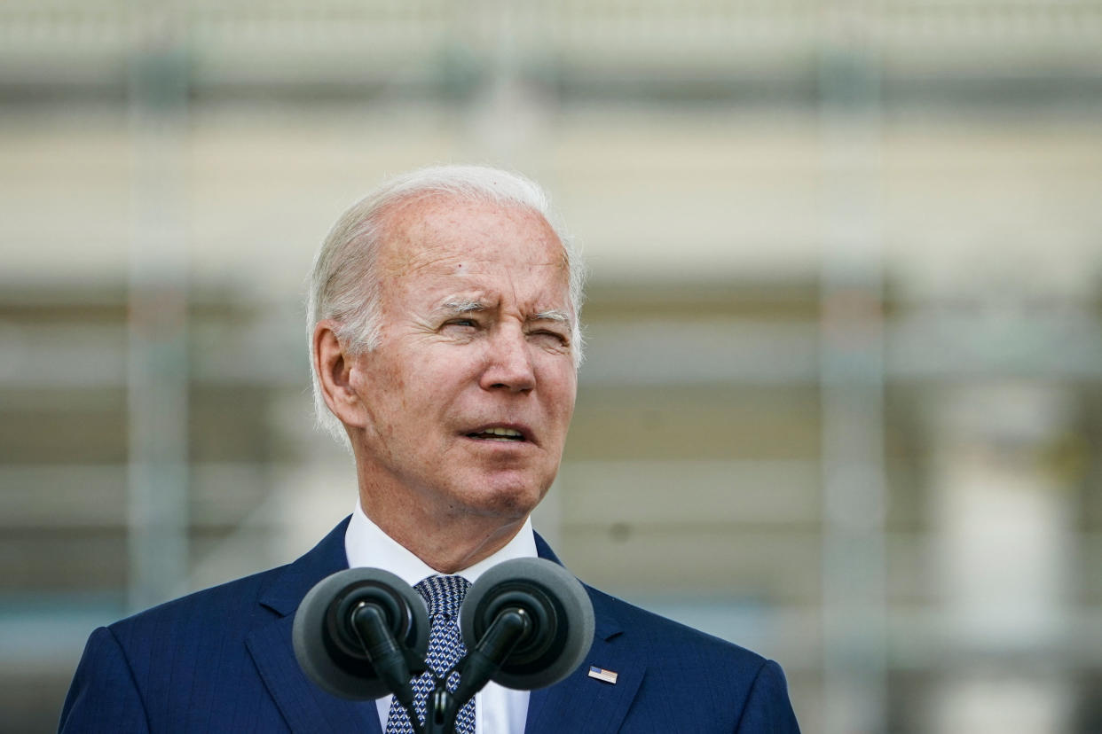 Joe Biden delivers remarks during the National Peace Officers Memorial Service