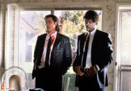 <a href="http://movies.yahoo.com/movie/pulp-fiction/" data-ylk="slk:PULP FICTION;elm:context_link;itc:0;sec:content-canvas" class="link ">PULP FICTION</a> (1994) <br>Directed by: Quentin Tarantino <br>Starring: John Travolta and Samuel L. Jackson