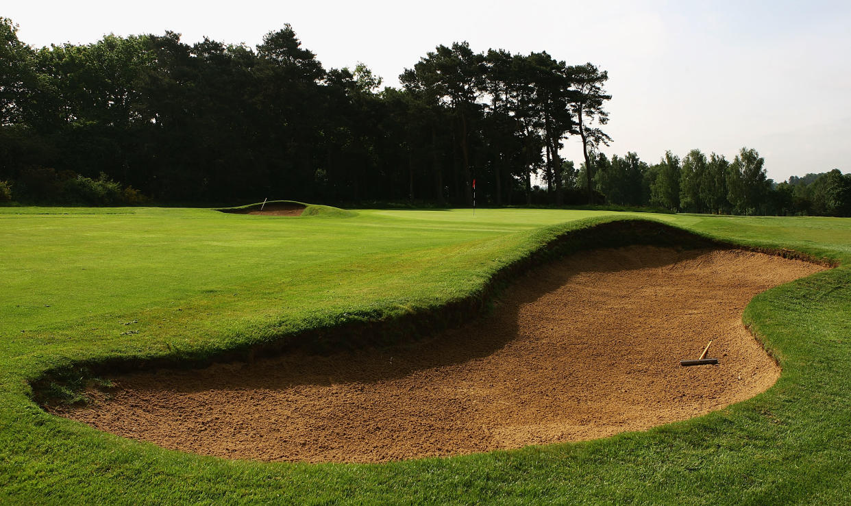 A generic view of the 1st green during the Senior PGA Professional Championships at Northampton County Golf Club on May 29 in Northampton, England.  (Photo by Matthew Lewis/Getty Images)