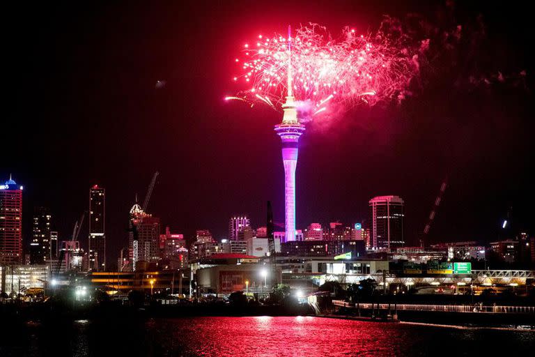 La Sky Tower en Auckland, Nueva Zelanda (Foto: AP)