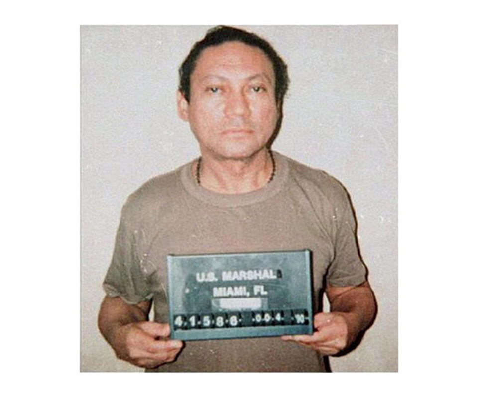 Manuel Noriega’s mug shot, 1990