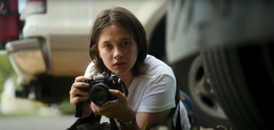 Cailee Spaeny in Civil War<p>A24</p>