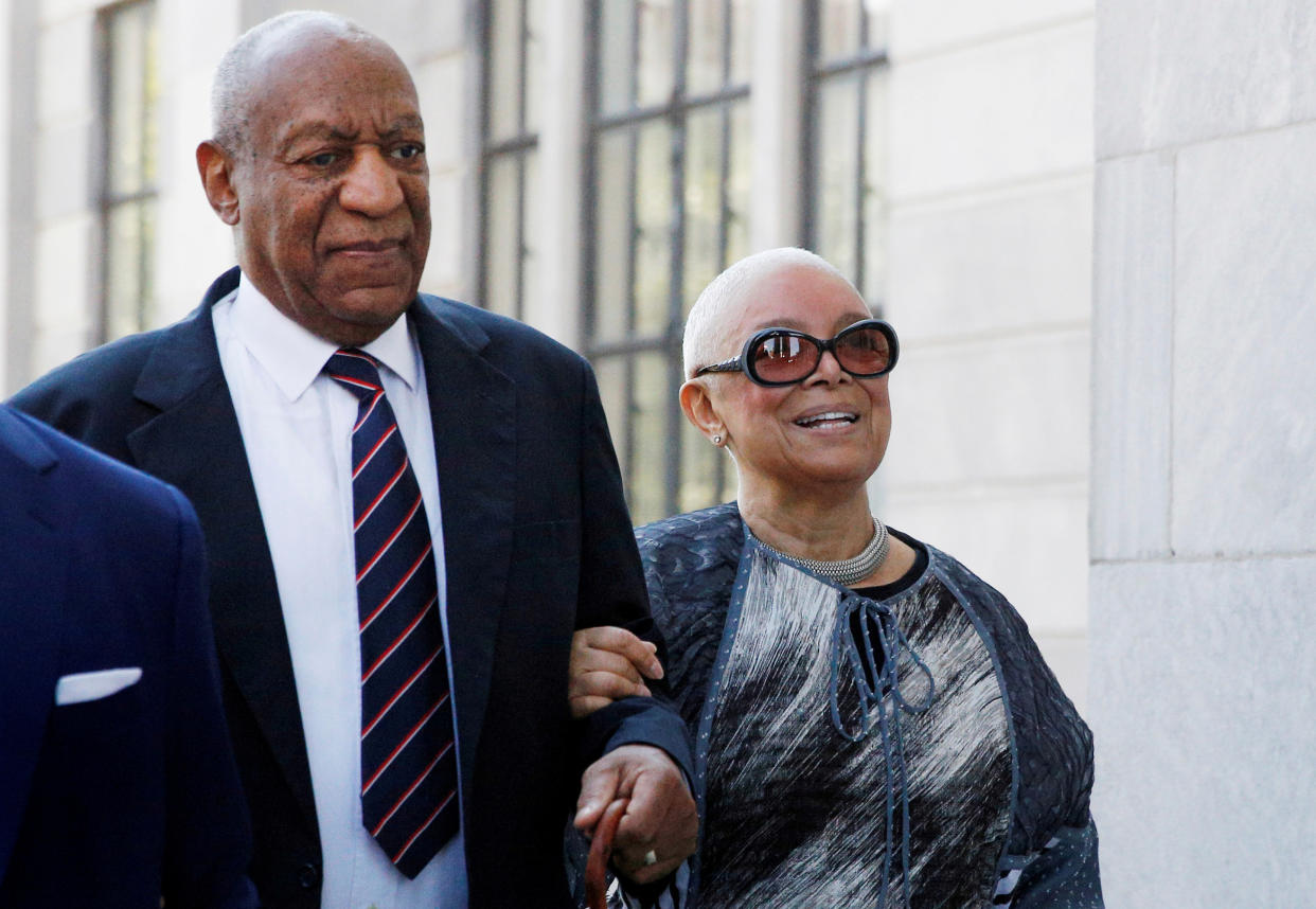 FILE PHOTO: Actor and comedian Bill Cosby arrives with his wife Camille for his sexual assault trial at the Montgomery County Courthouse in Norristown, Pennsylvania, U.S., June 12, 2017. REUTERS/Brendan McDermid/File Photo