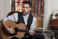 This Nov. 8, 2019 photo shows musician Joe Henry posing for a portrait at his home in Pasadena, Calif. to promote his new album "The Gospel According To Water." (Photo by Rebecca Cabage/Invision/AP)