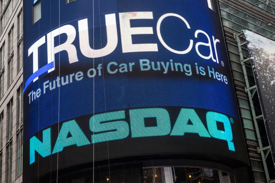 online auto seller truecar goes public on the nasdaq exchange