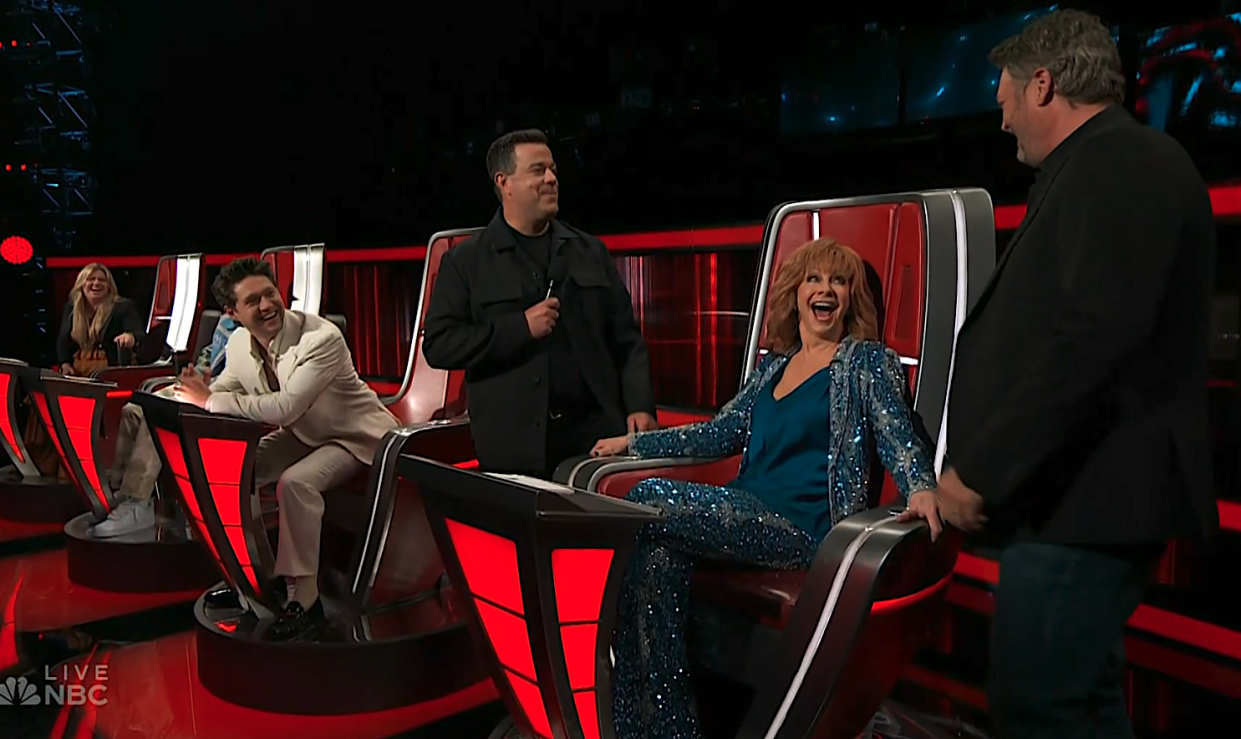 New 'Voice' coach Reba McEntire shows up early to replace Blake Shelton