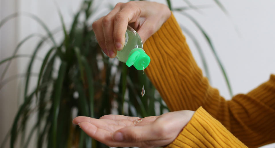 When using alcohol-based hand sanitiser you must cover the surface of both hands and rub together for 20 seconds until hands feel completely dry.