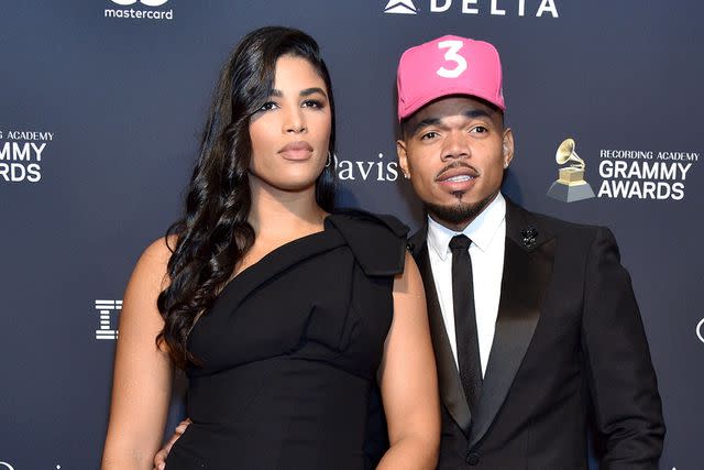 <p>Gregg DeGuire/Getty</p> Kirsten Corley and Chance the Rapper