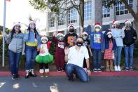 <p>Prince Jackson poses with a group of kids at the Heal L.A. event he hosted with Mattel to support underprivileged youths this Christmas in L.A. on Monday in El Segundo, California.</p>