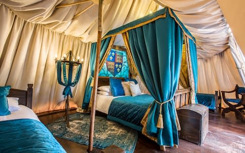 Warwick Castle's yurts are lovely for a summer stay; in winter, you can stay in the castle or one of the lodges. Either way, you can watch jousting, have a go at archery and visit the grisly dungeons