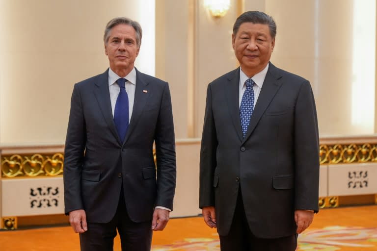 US-Außenminister Antony Blinken hat bei einem Treffen mit dem chinesischen Präsidenten Xi Jinping Besorgnis wegen Chinas militärischer Unterstützung für Russland geäußert. Moskaus Invasion in der Ukraine hänge von der Unterstützung Pekings ab, sagte er. (Mark Schiefelbein)